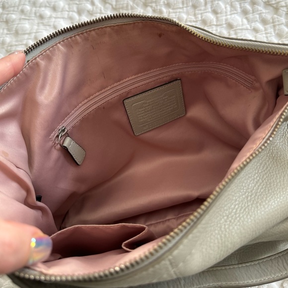 Coach Gray Pebbled Leather Penelope Shoulder & Crossbody Bag - Picture 15 of 17